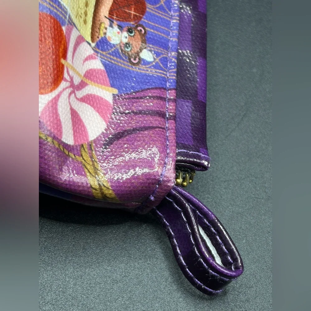 Asteria Alice Chan Kawaii Cat & Figure Rhinestone Cute Cosmetic Bag Pouch Clutch